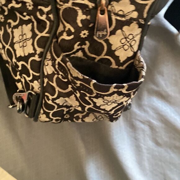 Petunia Pickle Bottom Black/Gray Printed Diaper Bag/Backpack OS - Picture 5 of 10